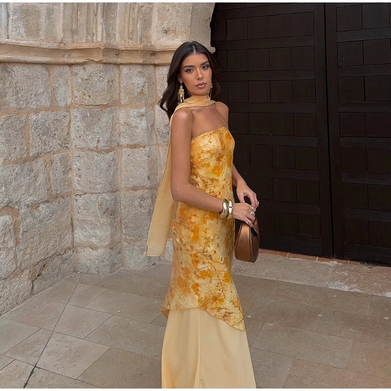 Serenade Tiered-Ruffle Maxi Dress