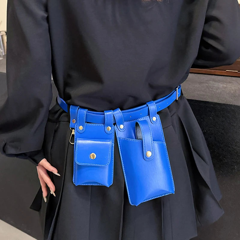 Designer Women Waist Bag 2024 summer Belt bag Phone Pack Trend Candy color Leather Shoulder Crossbody Chest Bags Lady Fanny Pack