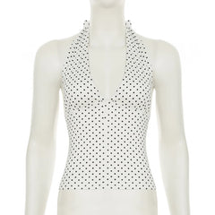 Luna Polka Dot Halter Top one-piece