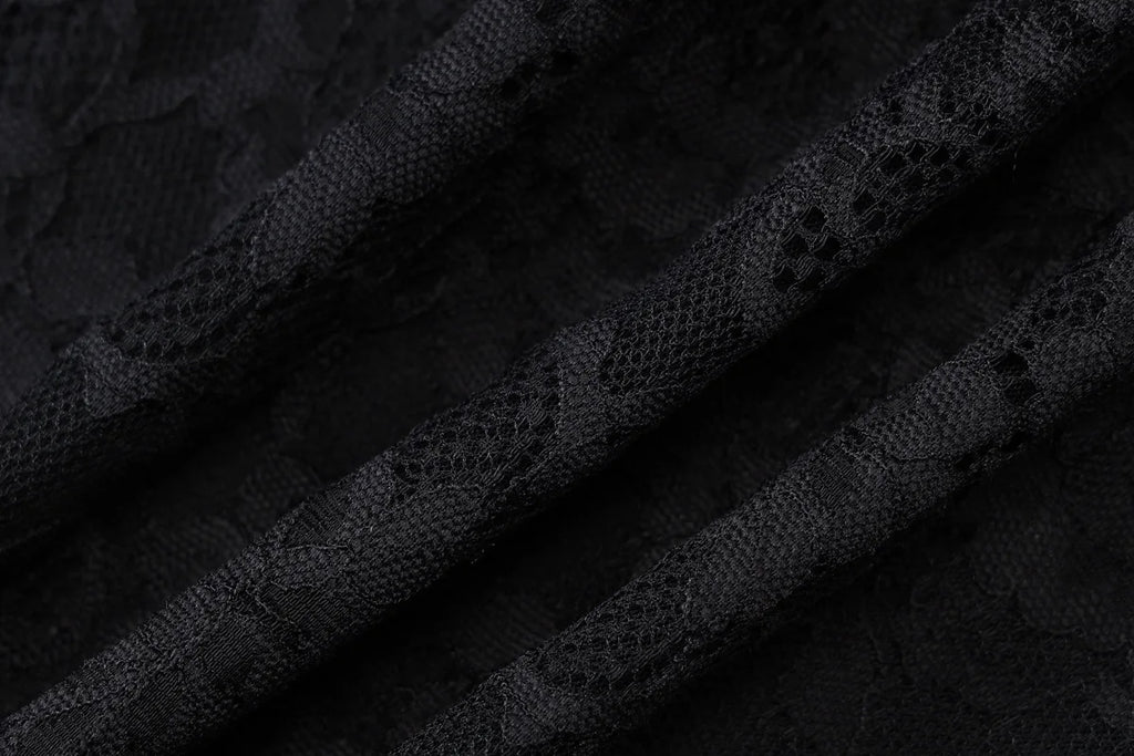 Verbena Sheer Lace Appliqué Mesh Cami Bodycon Mini Dress