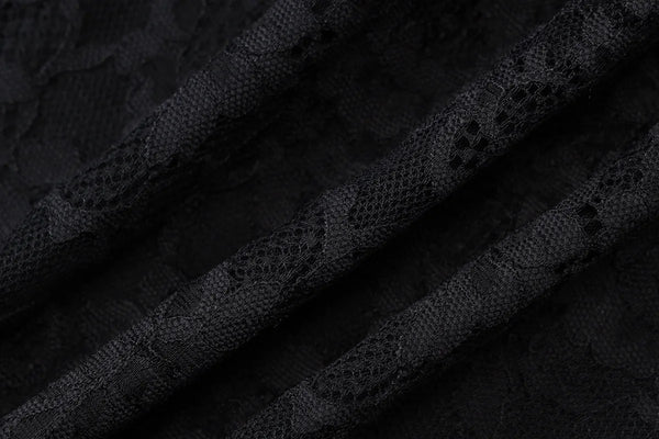 Verbena Sheer Lace Appliqué Mesh Cami Bodycon Mini Dress