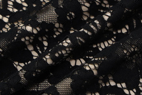 Anastasia Noir Lace Sculpt Mini Dress