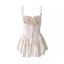 Aria Lace Corset Ruffle Mini Dress One-piece