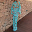 Yolande Lace Bell-Sleeve Crop Top & Mermaid Maxi Skirt Two-piece