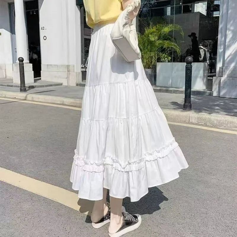 Galatea Ruffle A-Line Midi Skirt One-piece