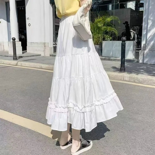 Galatea Ruffle A-Line Midi Skirt One-piece