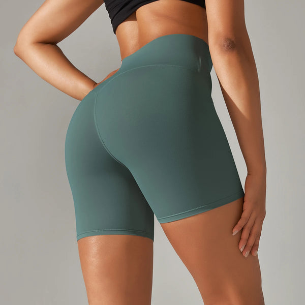 Ayla Seamless High-Waist Yoga Shorts One-piece