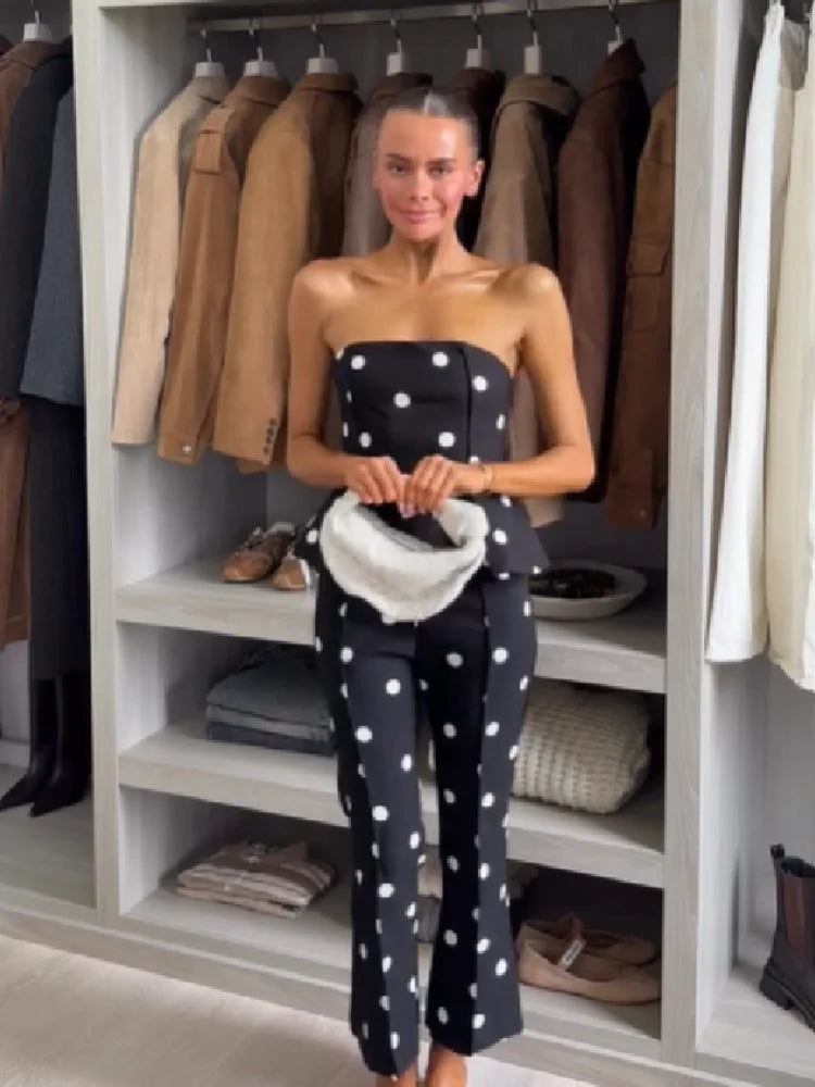 Ines Polka Dot Romper One-piece