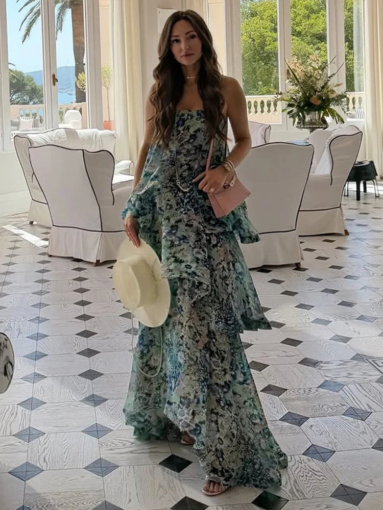 Kendra Ruched Maxi Dress Main image