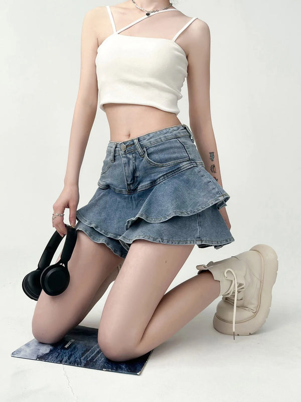Nerissa A-Line Mini Skirt One-piece