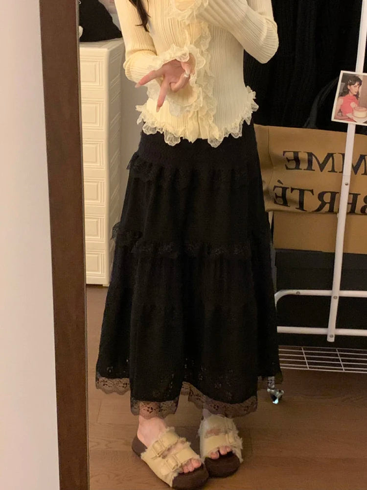 Bianca Lace Midi Skirt One-piece