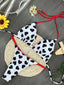 Amora Love-Print Backless Bikini Two-piece