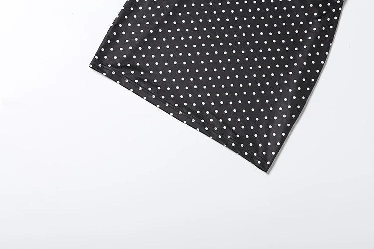 Sabeline Polka-Dot Strappy Backless Bodycon Cami Mini Dress