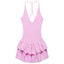 Amara Halter Ruffle A-Line Mini Dress