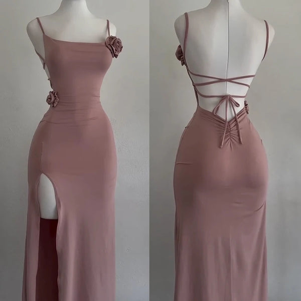 Rosalind 3D Rose Cutout Maxi Dress