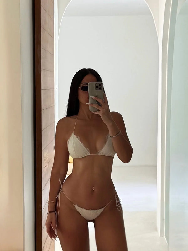 Serena Lace-Up Brazilian Bikini Two-piece