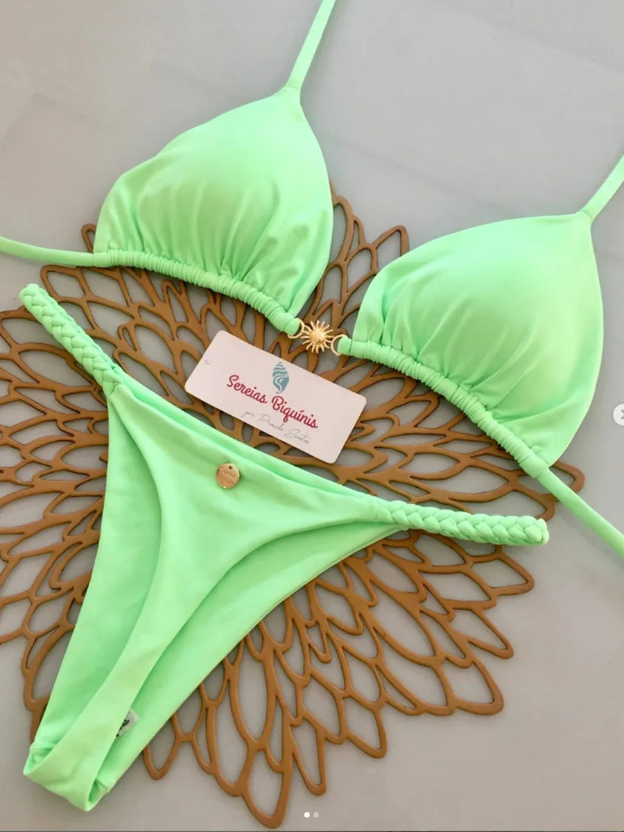 Isolde Lace-Up Micro Bikini Two-piece Secondary image