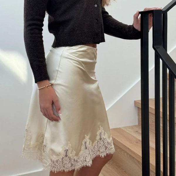 Fiora Bodycon Lace Midi Skirt One-piece