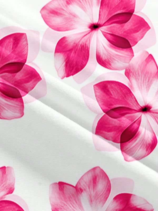 Amara Floral Off-Shoulder Backless A-Line Mini Dress