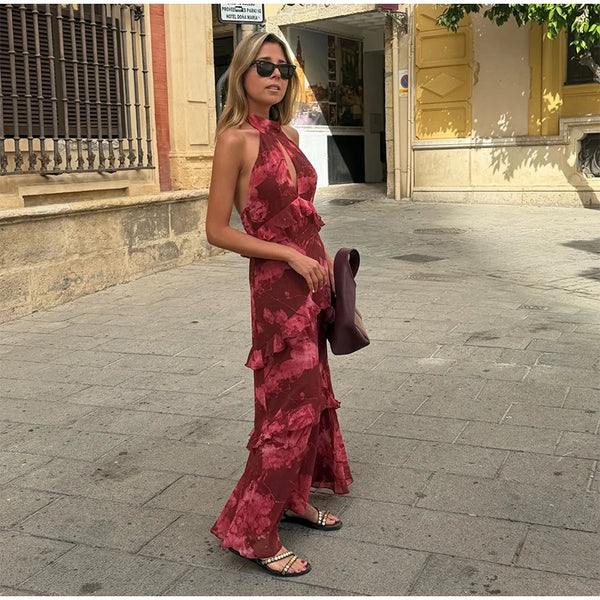 Serenade Tiered-Ruffle Maxi Dress