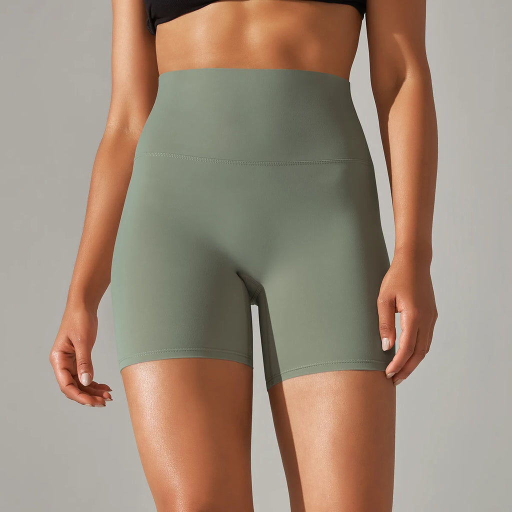 Ayla Seamless High-Waist Yoga Shorts One-piece