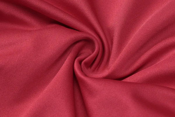 Crimson Ruffle Tie-Back Bodycon Mini Dress