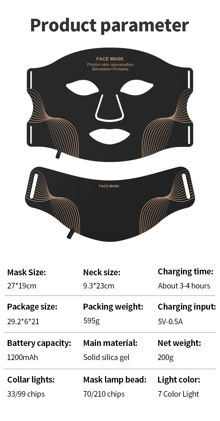 7-Color LED Face & Neck Mask