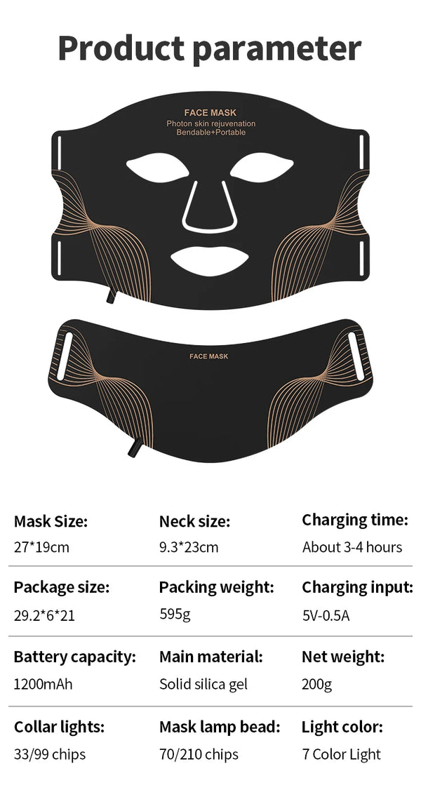 7-Color LED Face & Neck Mask