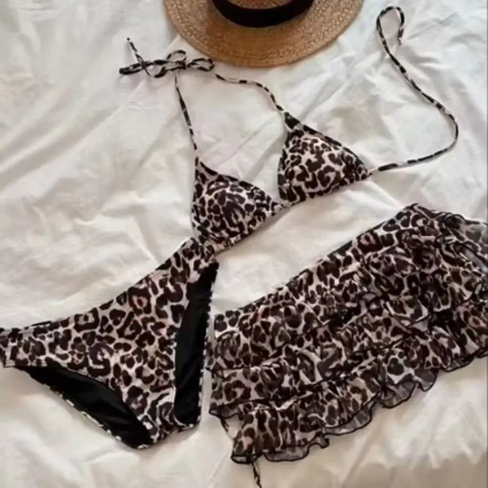 Clea Leopard Push-Up Bikini Three-piece Main image