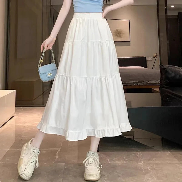 Galatea Ruffle A-Line Midi Skirt One-piece