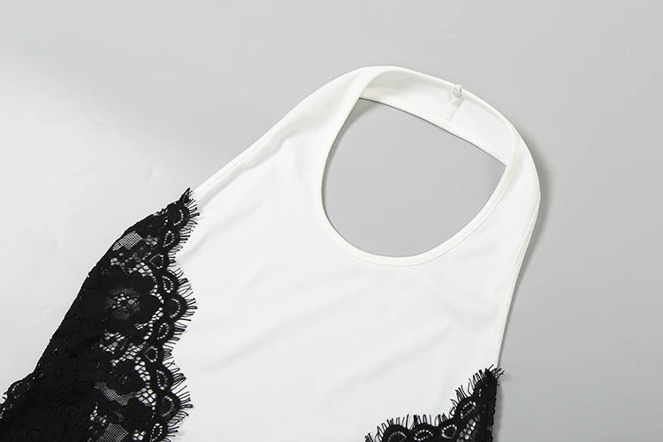 Alina Noir Lace Bodycon maxi Dress