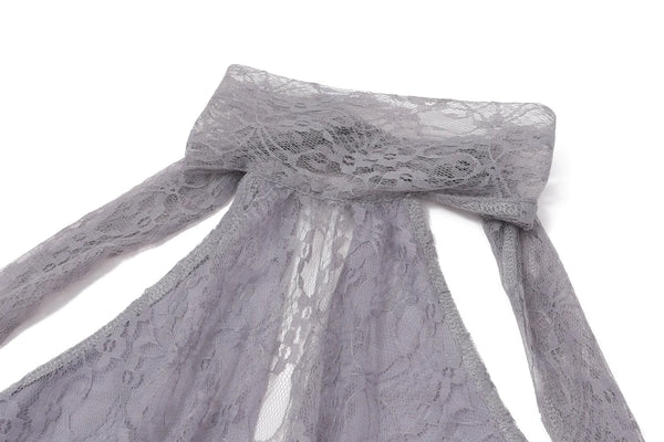 Amethyst Lace Halter Top One-piece
