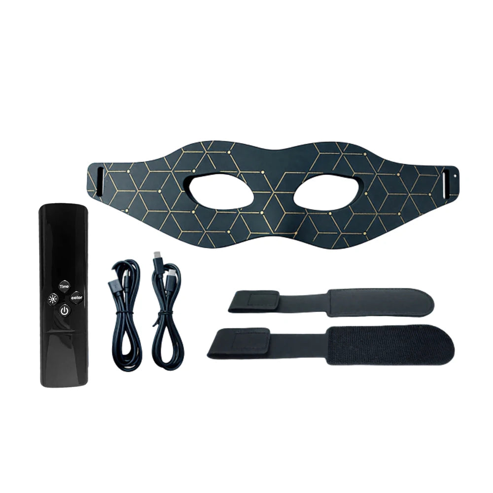Red Light Silicone Eye Mask 7 Colors LED Photon Flexible Eyes Mask Relieves Eye Fatigue Anti-Wrinkle Dark Circles Wireless Use