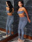 Kliou Sexy Fashion 2 Piece Set Woman Polka Dot Print Irregular Halter Backless Tank Tops+Skinny Long Pants Hot Girls Street Suit