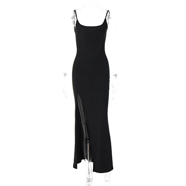 Sienna Lace Back Bodycon Maxi Dress One-piece