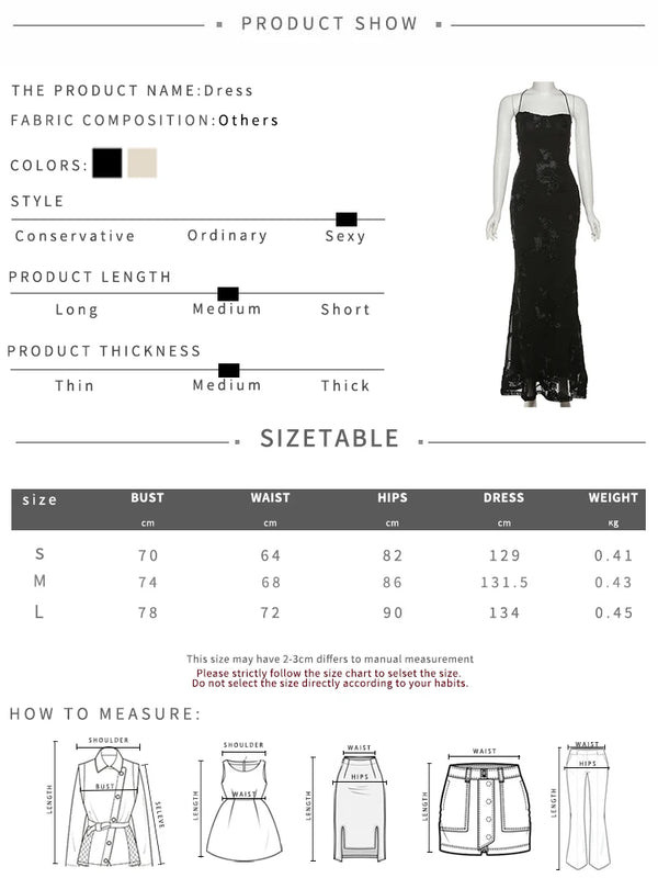 Isabella Spaghetti Strap Floral Embroidered Bodycon Maxi Dress
