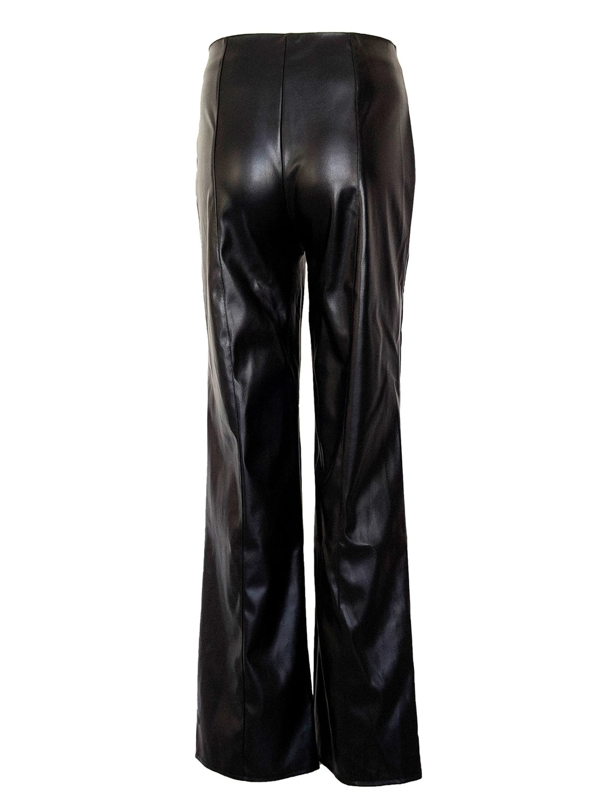 Jovanka Lace-Up Front Faux Leather Wide-Leg Pants One-piece Main image