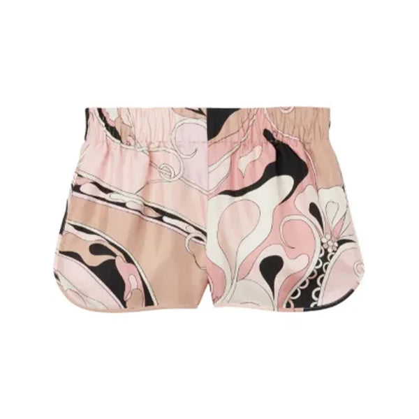 Briseis Printed Halter Top, Shorts & Asymmetric Skirt Three-piece