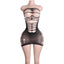 Obsidian Eclipse Fishnet Rhinestone Lingerie
