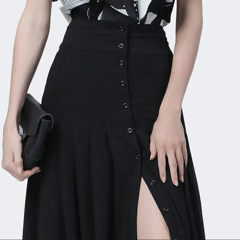 Helena A-Line Mesh Midi Skirt One-piece