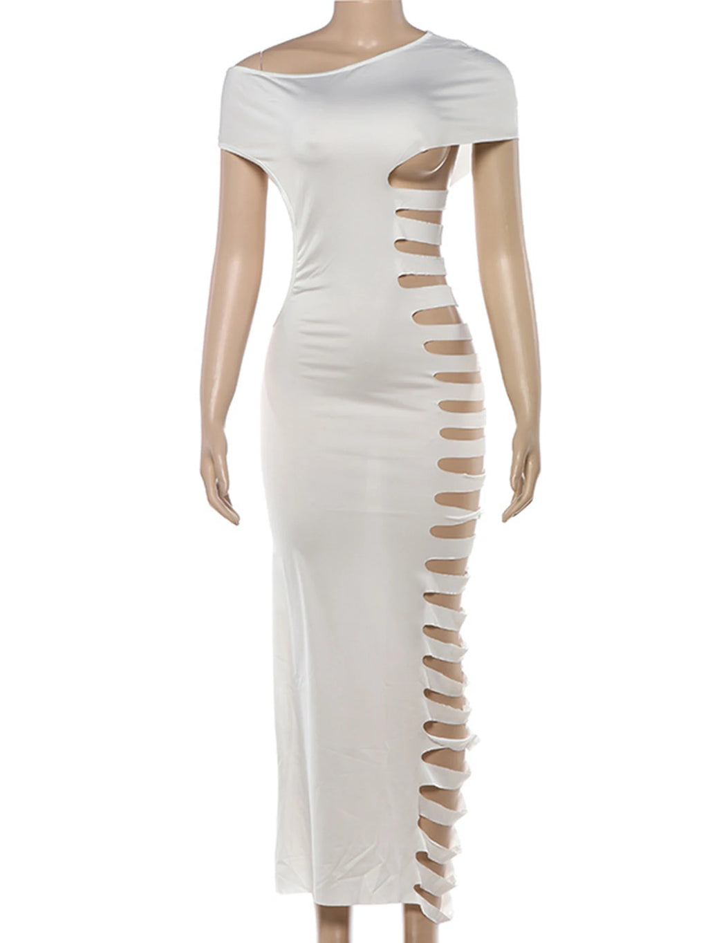 Noemi Cutout Short-Sleeve Bodycon Maxi Dress