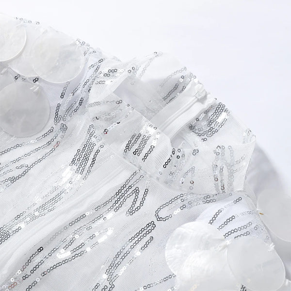 Seraphina Sequin Sheer Top & Mini Skirt Collection