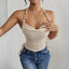 Arielle Backless Halter Crop Top One-piece