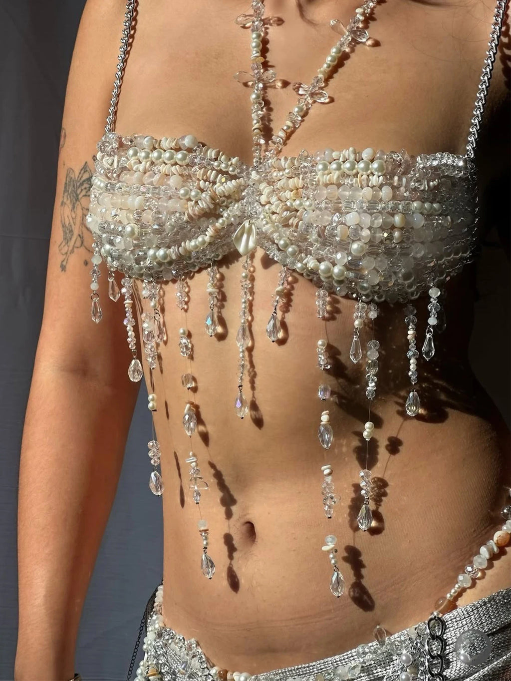 Isla Crystal Pearl Festival Top One-piece