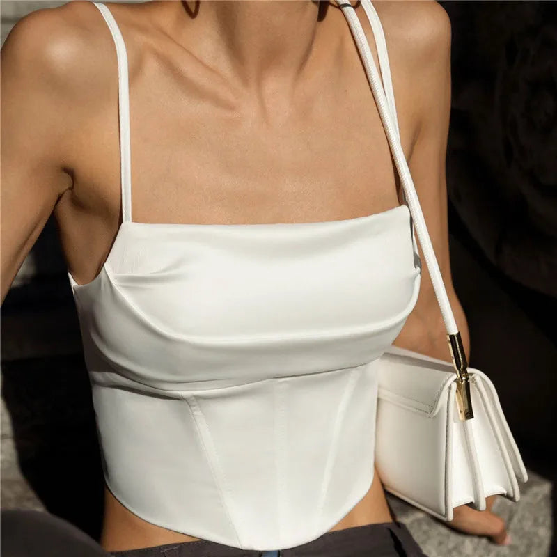 Aria Sculpted Corset Crop Top One-piece