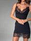 Jessamine Lace-Panel Camisole Mini Dress