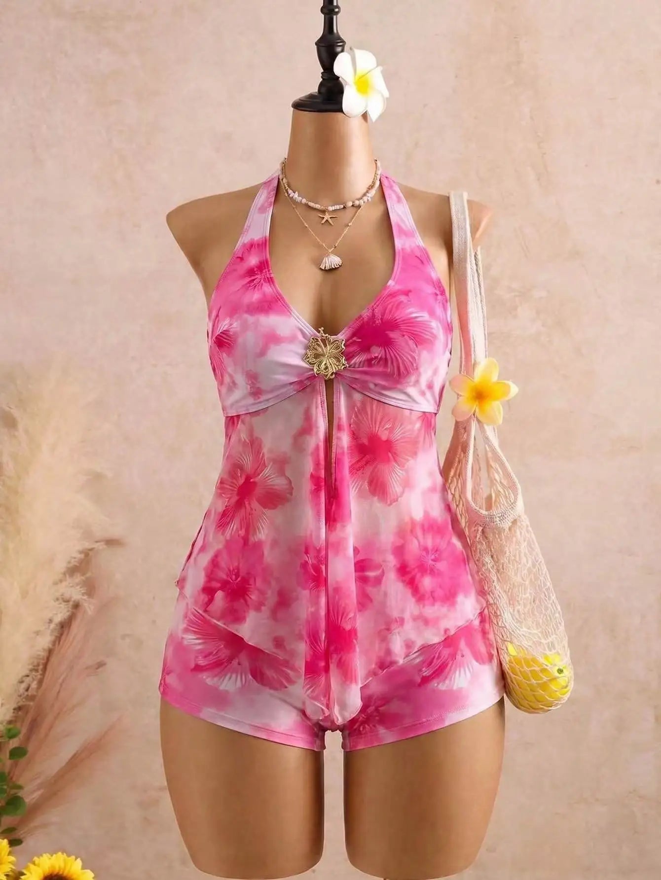 Solara Mesh High-Waist Bikini Two-piece