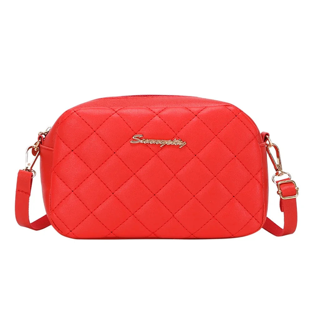 Camille Tassel Plaid Camera Bag
