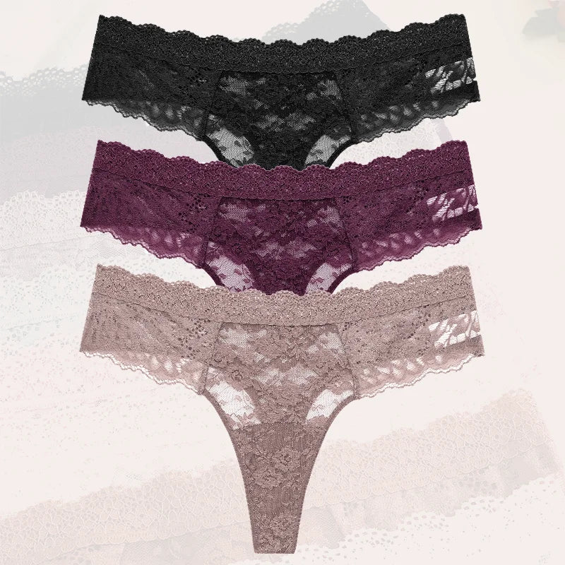 Flora Low-Rise Panty Pack Lingerie 3-piece