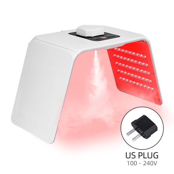 Foldable 7-Color LED Face & Body Light Panel with Mist Sprayer